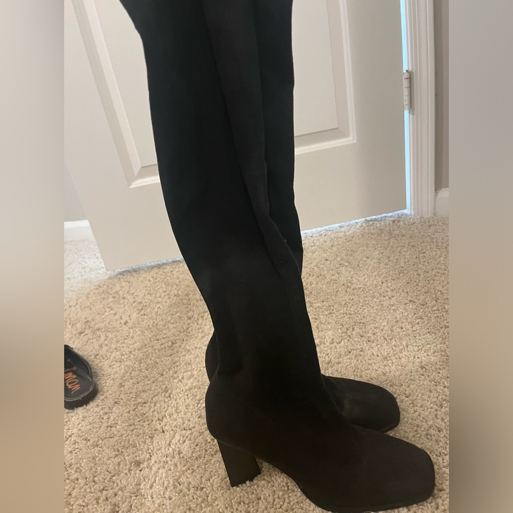Over the Knee sock Heeled boots